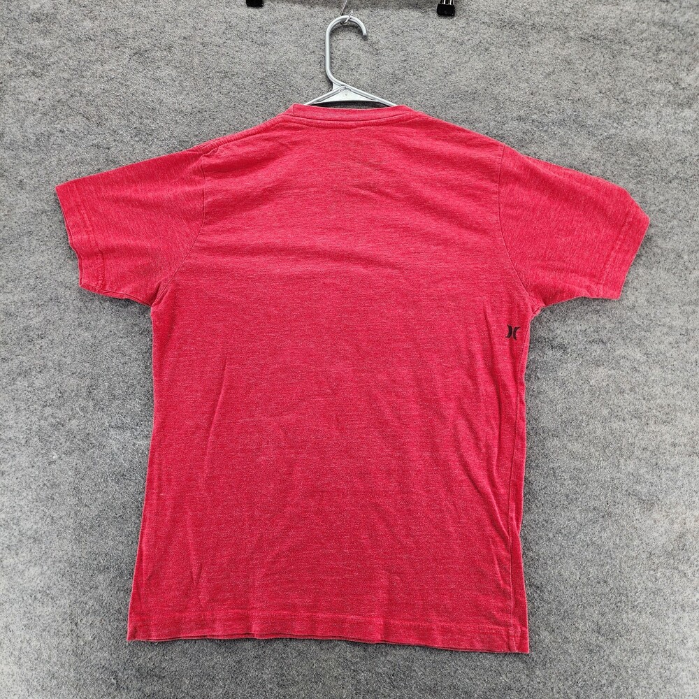 Hurley Shirt Mens Medium Short Sleeve Red Logo - Picture 2 of 5